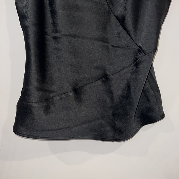 RIVER Island Black Satin V neck Spaghetti Straps top size US 8 - Picture 4 of 14